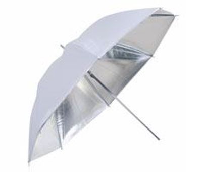 Falcon Eyes Flitsparaplu UR-32S Zilver 70 cm