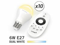 Mi·Light Mi-light 6W Dual White E27 Set van 10 Wifi LED Lampen