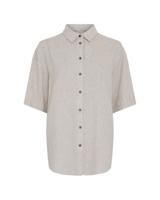 Msch Copenhagen Mschviana Ginia 3 4 Shirt 19654 Blouse Sand Melange