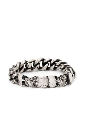 WERKSTATT:MÜNCHEN bracelet Memories à maillons épais - Argent