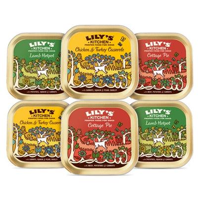 Lily&apos;s Kitchen dog adult dinners tray multipack