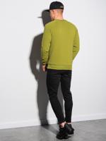 Ombre - heren sweater groen - olijf - B1156 - thumbnail