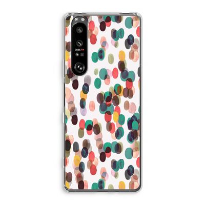 Tropical Dots: Sony Xperia 1 III Transparant Hoesje