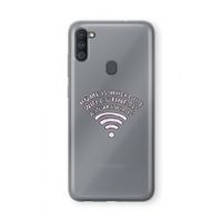 Home Is Where The Wifi Is: Samsung Galaxy A11 Transparant Hoesje