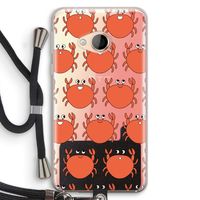 Krab: HTC U Play Transparant Hoesje met koord