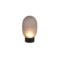 Trio TafellampFacette zwart met smoke glas - 564210154