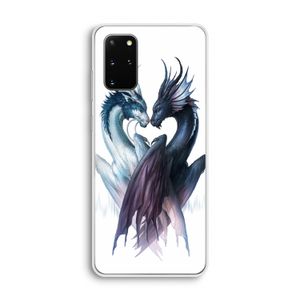 Yin Yang Dragons: Samsung Galaxy S20 Plus Transparant Hoesje