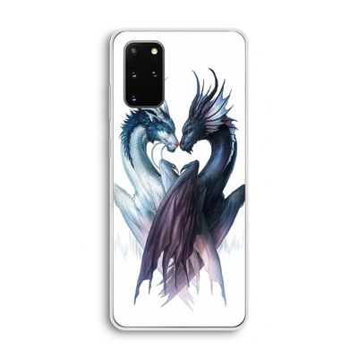 Yin Yang Dragons: Samsung Galaxy S20 Plus Transparant Hoesje