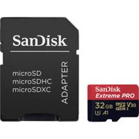 SanDisk Extreme® Pro microSDHC-kaart 32 GB Class 10, UHS-I, UHS-Class 3, v30 Video Speed Class Incl. SD-adapter, A1-vermogensstandaard - thumbnail