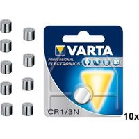 10 Stuks - Varta Professional Electronics CR 1/3 N 6131 170mAh 3V knoopcelbatterij - thumbnail