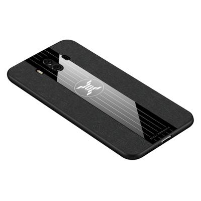 Voor Huawei mate 10 XINLI stiksels doek Textue schokbestendige TPU beschermhoes (zwart)
