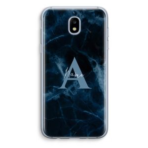 Midnight Marble: Samsung Galaxy J5 (2017) Transparant Hoesje