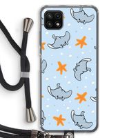 Manta: Samsung Galaxy A22 5G Transparant Hoesje met koord