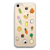 Happy bento friends: iPhone 7 Transparant Hoesje