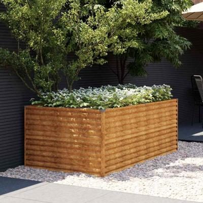 Plantenbak verhoogd 196x100x69 cm cortenstaal