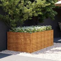 Plantenbak verhoogd 196x100x69 cm cortenstaal