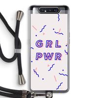 GRL PWR: Samsung Galaxy A80 Transparant Hoesje met koord