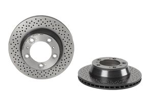 Remschijf COATED DISC LINE BREMBO, Remschijftype: Geperforeerd / Geventileerd, u.a. für Porsche