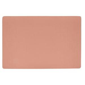 1x placemats lederlook - 45 x 30 cm - zalmroze