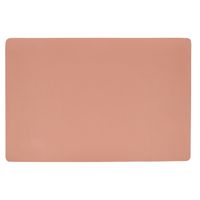 1x placemats lederlook - 45 x 30 cm - zalmroze