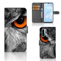Huawei P30 Pro | Telefoonhoesje | Met pasjeshouder | Uil