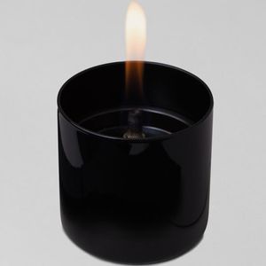 Tenderflame Lilly Glass 8 cm - zwart