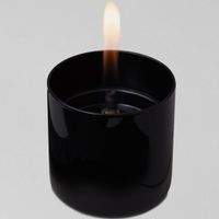 Tenderflame Lilly Glass 8 cm - zwart - thumbnail