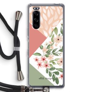 Sweet heaven geometrics: Sony Xperia 5 Transparant Hoesje met koord