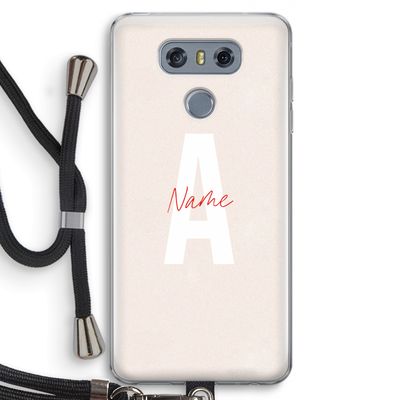 Strawberry Milkshake: LG G6 Transparant Hoesje met koord