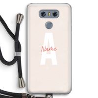 Strawberry Milkshake: LG G6 Transparant Hoesje met koord