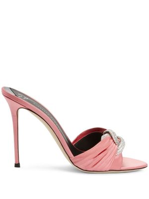 Giuseppe Zanotti mules Intigo Knot à ornements - Rose
