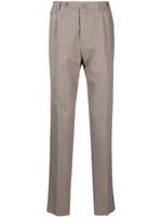 Tagliatore pantalon slim en maille à plis marqués - Marron