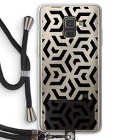 Crazy pattern: Samsung Galaxy A8 (2018) Transparant Hoesje met koord