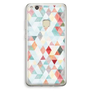 Gekleurde driehoekjes pastel: Huawei Ascend P10 Lite Transparant Hoesje