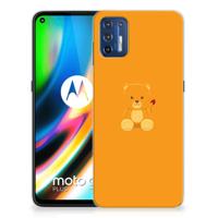 Motorola Moto G9 Plus Telefoonhoesje met Naam Baby Beer Motorola Moto G9 Plus Telefoonhoesje met Naam Baby Beer