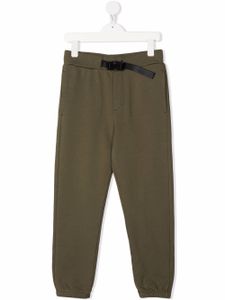 Woolrich Kids pantalon de jogging à boucle - Vert