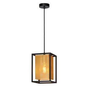 Lucide SANSA Hanglamp 1xE27 - Zwart