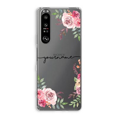 Rozen: Sony Xperia 1 III Transparant Hoesje