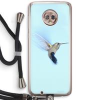 Kolibri: Motorola Moto G6 Transparant Hoesje met koord - thumbnail