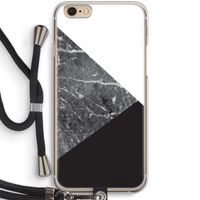 Combinatie marmer: iPhone 6 / 6S Transparant Hoesje met koord