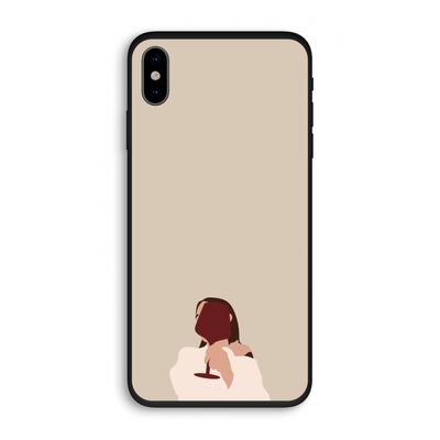 I drink wine: iPhone X Biologisch afbreekbaar hoesje