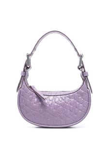 BY FAR mini sac porté épaule Soho à effet peau de crocodile - Violet