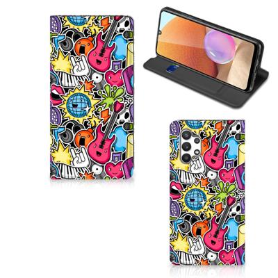 Samsung Galaxy A32 4G | A32 5G Enterprise Editie Hippe | Standcase | Punk Rock