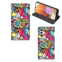 Samsung Galaxy A32 4G | A32 5G Enterprise Editie Hippe | Standcase | Punk Rock Samsung Galaxy A32 4G | A32 5G Enterprise Editie Hippe | Standcase | Punk Rock