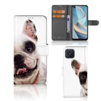 OPPO Reno4 Z | Telefoonhoesje | Met pasjeshouder | Franse Bulldog