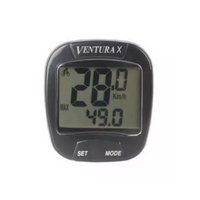 Ventura Fietscomputer x 10 functies - zwart Ventura Fietscomputer x 10 functies - zwart