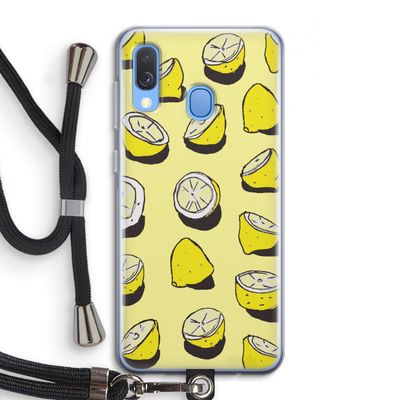 When Life Gives You Lemons...: Samsung Galaxy A40 Transparant Hoesje met koord