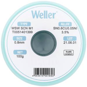 Weller WSW SCN M1 LÖTDRAHT 0,8MM 100g Soldeertin Sn0,7Cu 100 g 0.8 mm