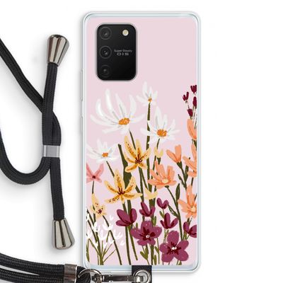 Painted wildflowers: Samsung Galaxy S10 Lite Transparant Hoesje met koord