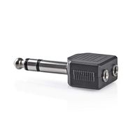 Nedis Jack male naar mini-jack female (2x) stereo adapter - thumbnail